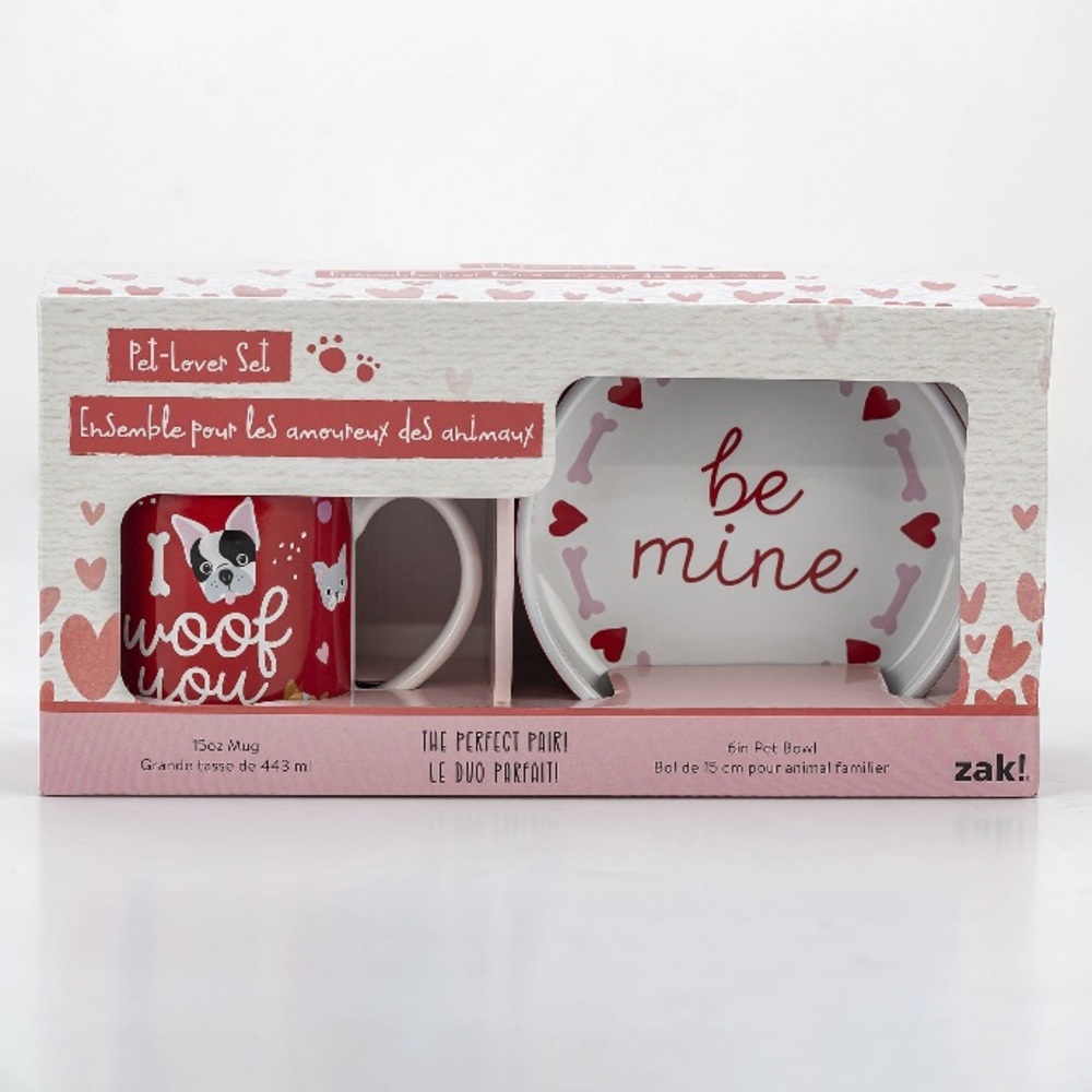 The Perfect Pair! Pet Lover’s Valentine’s Day Gift Set by Zak! Dog “Be Mine”